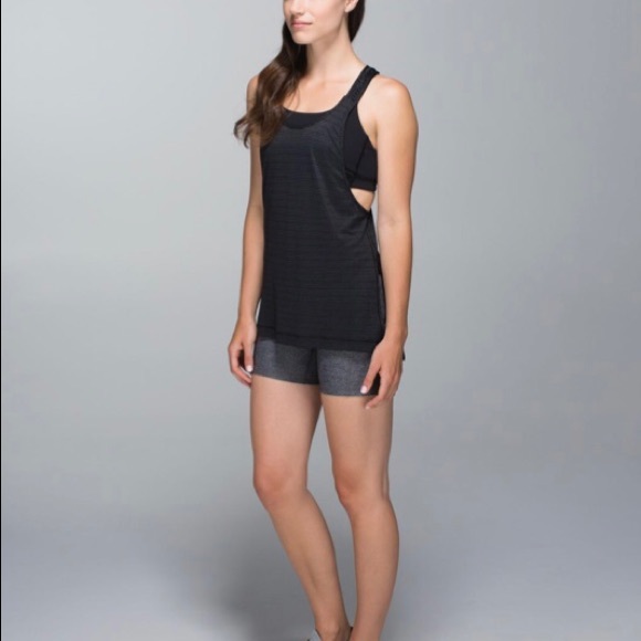 Lululemon Stash It Tank Black & Gold - Picture 3 of 16